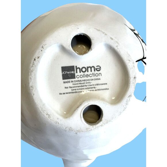 3D Halloween Ghost Ceramic Basket Serving Bowl Candy Dish Spider Web Lizard READ - Picture 7 of 8